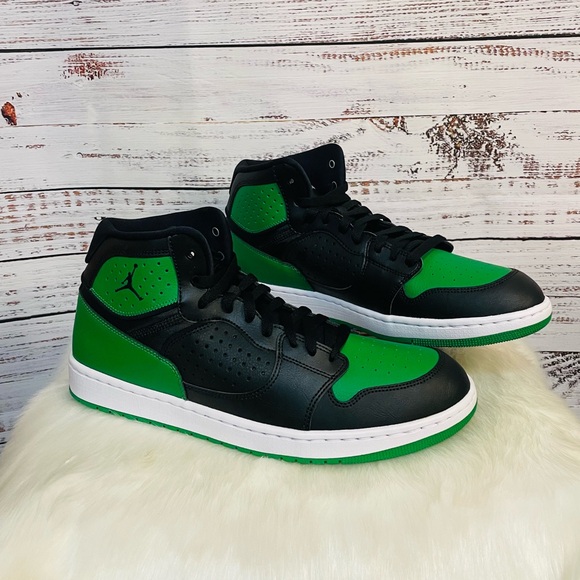 SOLD New Nike Jordan Access Jumpman Black Green Men’s Shoes Size 12 - Picture 8 of 8